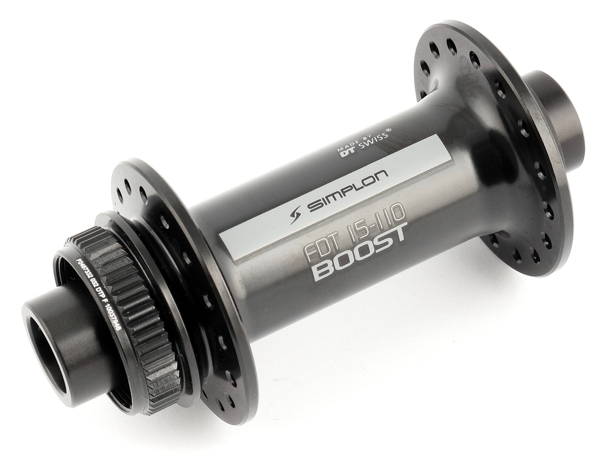 DT Swiss 370 Centerlock Boost Vorderradnabe 32 Loch Simplon Dekor DT Swiss 370 Centerlock Boost Vorderradnabe 32 Loch Simplon Dekor