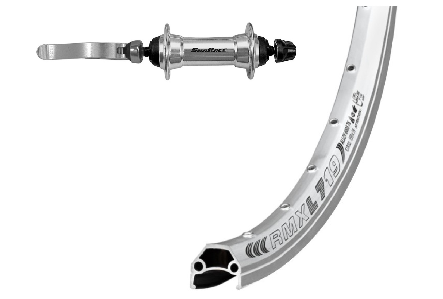 28" Vorderrad Sunrace HBM53 / Remerx Dragon silber 28" Vorderrad Sunrace HBM53 / Remerx Dragon silber