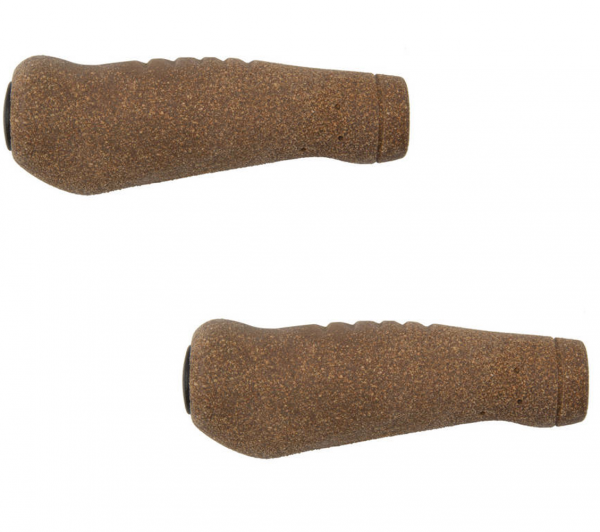 T-One Poignées De Vélo Ripple Ergo En Liège (noir / Liège | 130 90mm