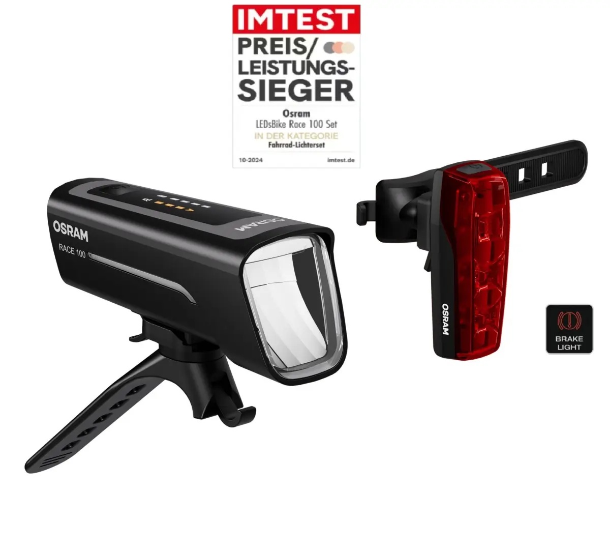 Osram Beleuchtungsset LEDs Bike Race 100 Akku USB (STVZO zugelassen) Osram Beleuchtungsset LEDs Bike Race 100 Akku USB (STVZO zugelassen)