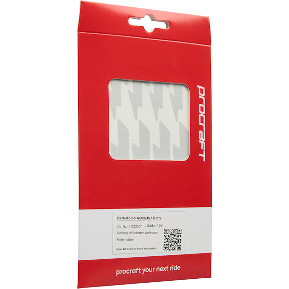 Procraft Reflektoren Sticker Blitze silber Procraft Reflektoren Sticker Blitze silber