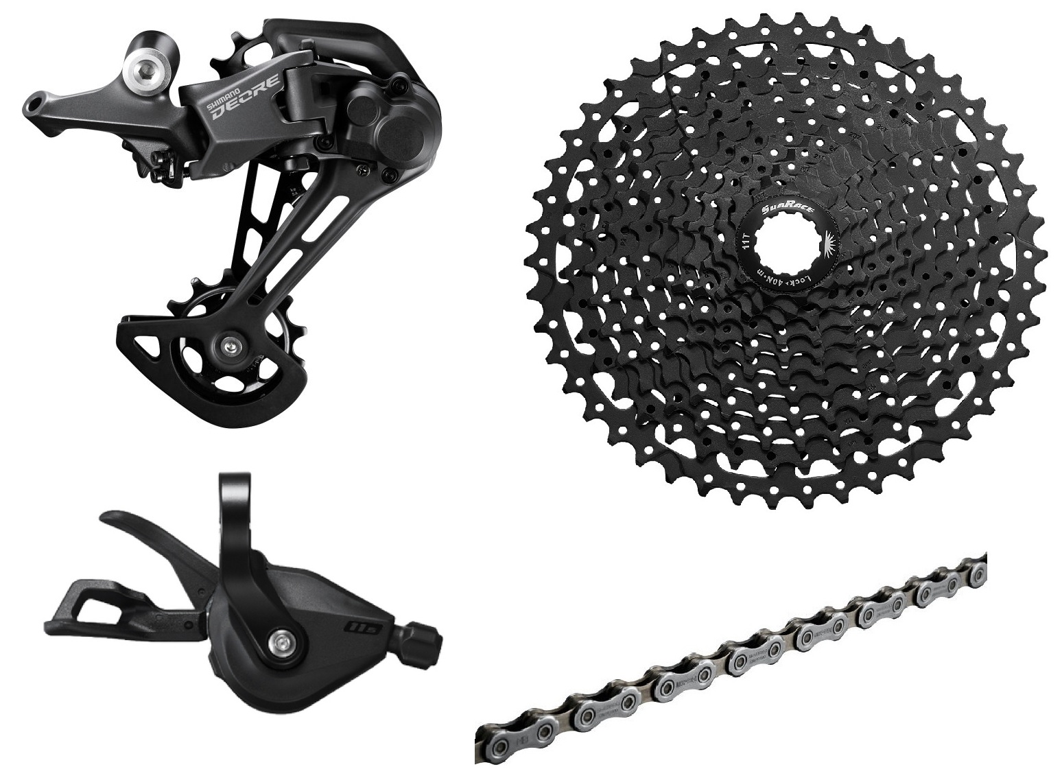 Shimano Deore-5100/FSA/CSMS7 black Schaltungsset 1x11-fach (11-51 Z.) Shimano Deore-5100/FSA/CSMS7 black Schaltungsset 1x11-fach (11-51 Z.)
