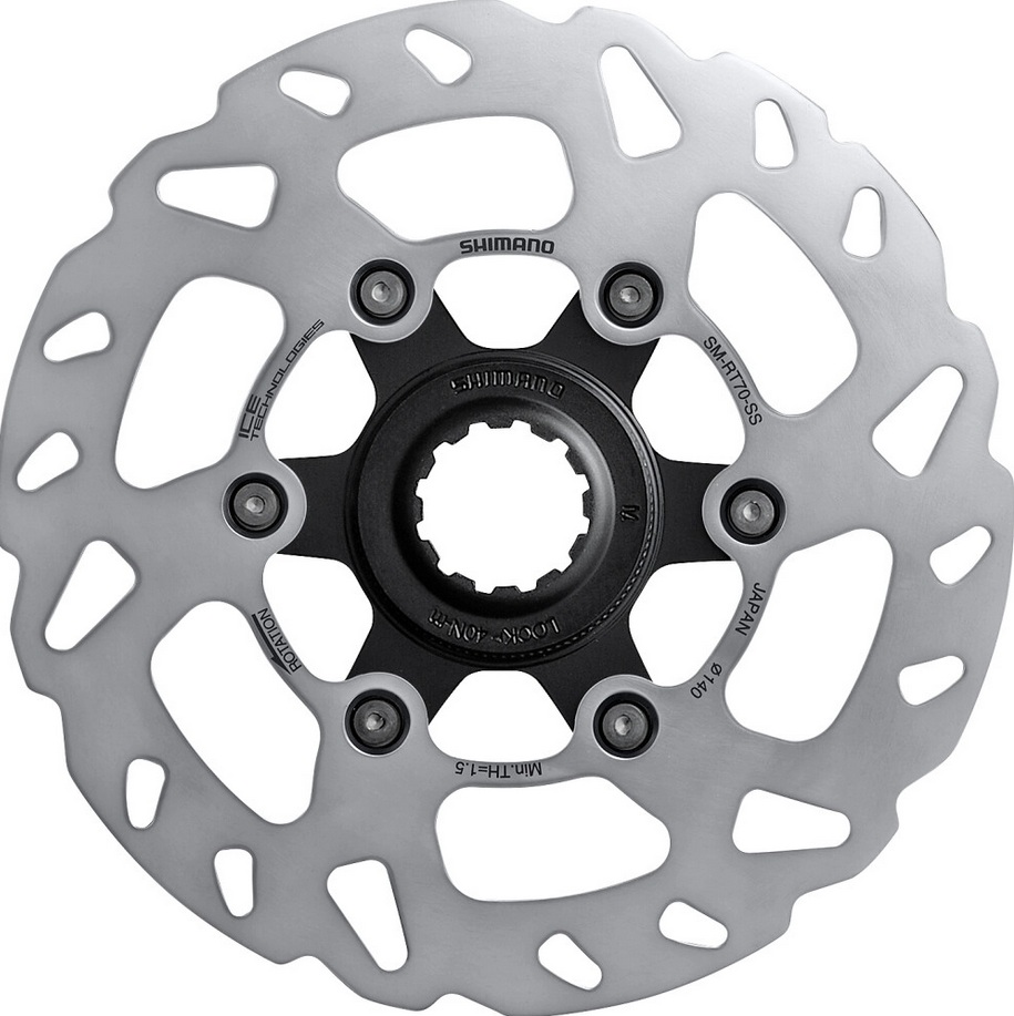Shimano Bremsscheibe Centerlock 140mm SM-RT70-SS Ice-Tec Freeza Shimano Bremsscheibe Centerlock 140mm SM-RT70-SS Ice-Tec Freeza
