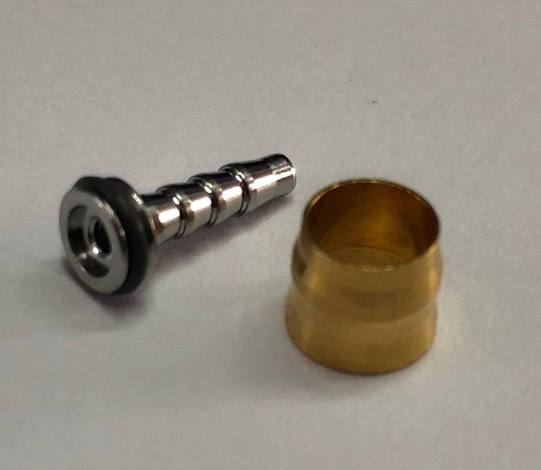 Pin für TRP/Tektro 5 mm gold TRP Leitungsanschluss-Kit Olive 