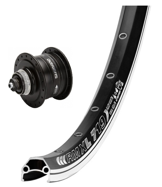 28" Vorderrad Shimano DH-3D37 Nabendynamo/Remerx Dragon schwarz 28" Vorderrad Shimano DH-3D37 Nabendynamo/Remerx Dragon schwarz